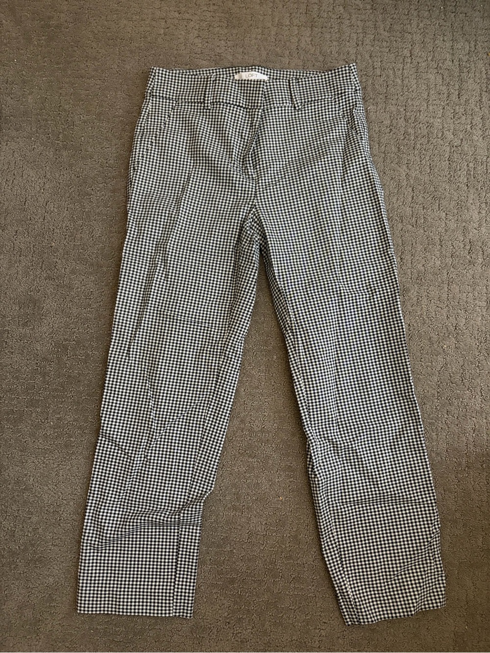 Women’s Black & White Gingham Dress Pants